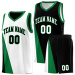 Custom White Black Slanting Two Lines Color Block Sports Uniform Basketball Jersey | BuyFootballJersey