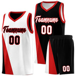 Custom White Black Slanting Two Lines Color Block Sports Uniform Basketball Jersey | BuyFootballJersey