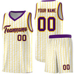 Custom White Custom Gray Pinstripe Retro Sets Uniform Basketball Jersey | BuyFootballJersey
