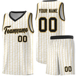 Custom White Custom Gray Pinstripe Retro Sets Uniform Basketball Jersey | BuyFootballJersey