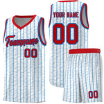 Custom White Custom Gray Pinstripe Retro Sets Uniform Basketball Jersey | BuyFootballJersey