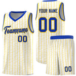 Custom White Custom Gray Pinstripe Retro Sets Uniform Basketball Jersey | BuyFootballJersey