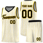 Custom White Custom Gray Pinstripe Retro Sets Uniform Basketball Jersey | BuyFootballJersey
