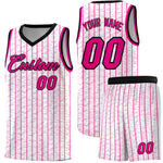 Custom White Custom Gray Pinstripe Retro Sets Uniform Basketball Jersey | BuyFootballJersey