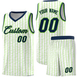 Custom White Custom Gray Pinstripe Retro Sets Uniform Basketball Jersey | BuyFootballJersey