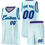 Custom White Custom Gray Pinstripe Retro Sets Uniform Basketball Jersey | BuyFootballJersey