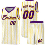 Custom White Custom Gray Pinstripe Retro Sets Uniform Basketball Jersey | BuyFootballJersey