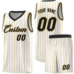 Custom White Custom Gray Pinstripe Retro Sets Uniform Basketball Jersey | BuyFootballJersey