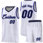 Custom White Custom Gray Pinstripe Retro Sets Uniform Basketball Jersey | BuyFootballJersey