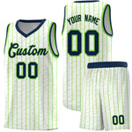 Custom White Custom Gray Pinstripe Retro Sets Uniform Basketball Jersey | BuyFootballJersey