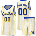 Custom White Custom Gray Pinstripe Retro Sets Uniform Basketball Jersey | BuyFootballJersey