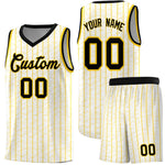 Custom White Custom Gray Pinstripe Retro Sets Uniform Basketball Jersey | BuyFootballJersey