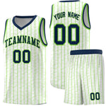 Custom White Custom Gray Pinstripe Retro Sets Uniform Basketball Jersey | BuyFootballJersey