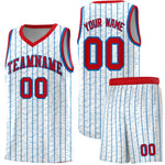 Custom White Custom Gray Pinstripe Retro Sets Uniform Basketball Jersey | BuyFootballJersey