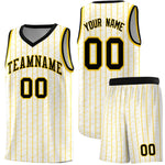 Custom White Custom Gray Pinstripe Retro Sets Uniform Basketball Jersey | BuyFootballJersey