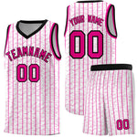 Custom White Custom Gray Pinstripe Retro Sets Uniform Basketball Jersey | BuyFootballJersey