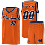 Custom Texas Orange Personalized Honeycomb Pattern Sports Uniform Basketball Jersey | BuyFootballJersey