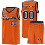Custom Texas Orange Personalized Honeycomb Pattern Sports Uniform Basketball Jersey | BuyFootballJersey