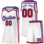 Custom White Royal Blue Red Trendy Color Charge Series Sports Uniform Basketball Jersey | BuyFootballJersey