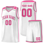 Custom White Gray Pink Trendy Color Charge Series Sports Uniform Basketball Jersey | BuyFootballJersey