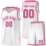 Custom White Gray Pink Trendy Color Charge Series Sports Uniform Basketball Jersey | BuyFootballJersey