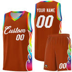Custom Texas Orange Side Flame Pattern Fashion Sports Uniform Basketball Jersey | BuyFootballJersey