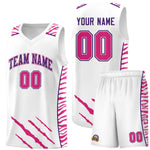 Custom White Personalized Tiger Claw Pattern Sports Uniform Basketball Jersey | BuyFootballJersey