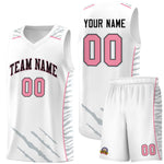 Custom White Personalized Tiger Claw Pattern Sports Uniform Basketball Jersey | BuyFootballJersey