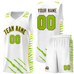 Custom White Personalized Tiger Claw Pattern Sports Uniform Basketball Jersey | BuyFootballJersey