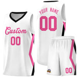 Custom White Side Rhombus Graffiti Pattern Sets Basketball Jersey | BuyFootballJersey