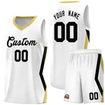 Custom White Side Rhombus Graffiti Pattern Sets Basketball Jersey | BuyFootballJersey