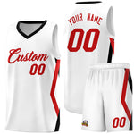 Custom White Side Rhombus Graffiti Pattern Sets Basketball Jersey | BuyFootballJersey