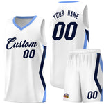 Custom White Side Rhombus Graffiti Pattern Sets Basketball Jersey | BuyFootballJersey