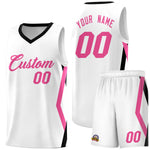 Custom White Side Rhombus Graffiti Pattern Sets Basketball Jersey | BuyFootballJersey
