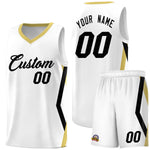 Custom White Side Rhombus Graffiti Pattern Sets Basketball Jersey | BuyFootballJersey