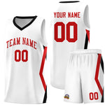 Custom White Side Rhombus Graffiti Pattern Sets Basketball Jersey | BuyFootballJersey