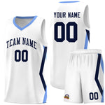 Custom White Side Rhombus Graffiti Pattern Sets Basketball Jersey | BuyFootballJersey