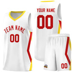 Custom White Side Rhombus Graffiti Pattern Sets Basketball Jersey | BuyFootballJersey