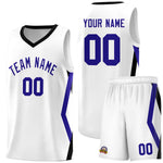 Custom White Side Rhombus Graffiti Pattern Sets Basketball Jersey | BuyFootballJersey
