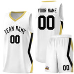 Custom White Side Rhombus Graffiti Pattern Sets Basketball Jersey | BuyFootballJersey