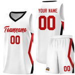 Custom White Side Rhombus Graffiti Pattern Sets Basketball Jersey | BuyFootballJersey