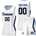 Custom White Side Rhombus Graffiti Pattern Sets Basketball Jersey | BuyFootballJersey
