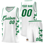 Custom White Side Lightning Pattern Sports Uniform Basketball Jersey | BuyFootballJersey
