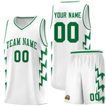 Custom White Side Lightning Pattern Sports Uniform Basketball Jersey | BuyFootballJersey