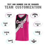 Custom Sky Blue Black Gray Diagonal Stripes Color Block Sets Basketball Jersey | BuyFootballJersey