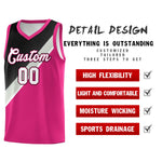 Custom Sky Blue Black Gray Diagonal Stripes Color Block Sets Basketball Jersey | BuyFootballJersey