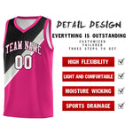 Custom Sky Blue Black Gray Diagonal Stripes Color Block Sets Basketball Jersey | BuyFootballJersey