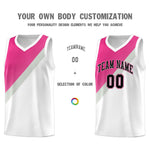 Custom White Sky Blue Gray Diagonal Stripes Color Block Sets Basketball Jersey | BuyFootballJersey