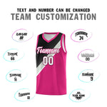 Custom Sky Blue Black Gray Diagonal Stripes Color Block Sets Basketball Jersey | BuyFootballJersey