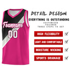 Custom Sky Blue Black Gray Diagonal Stripes Color Block Sets Basketball Jersey | BuyFootballJersey